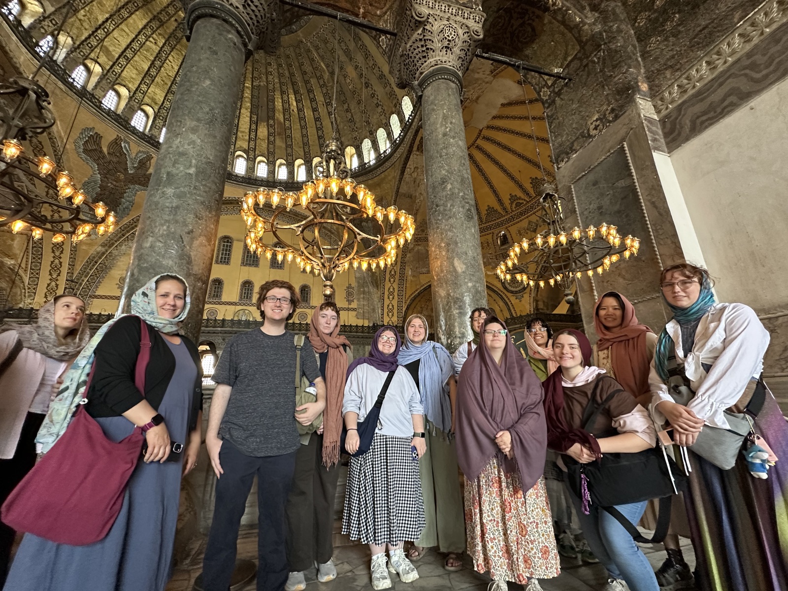 In the gallery of Hagia Sophia, Istanbul