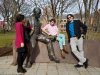 Rawson, KJ and students from College of the Holy Cross