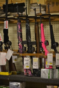 "Rifles are soooo boring, but if they made one in pink...hey wait, what's that?!"