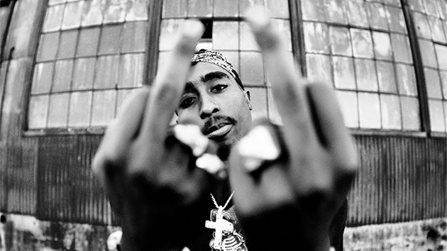 tupac middle finger cop