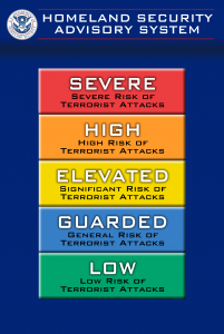 Terror Level Advisory System