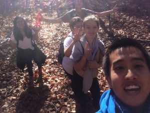 My hiking group from the annual 8th grade Mt. Wachusett Trip. (left to right : Michel, Aisha, Michael, and Brittany)